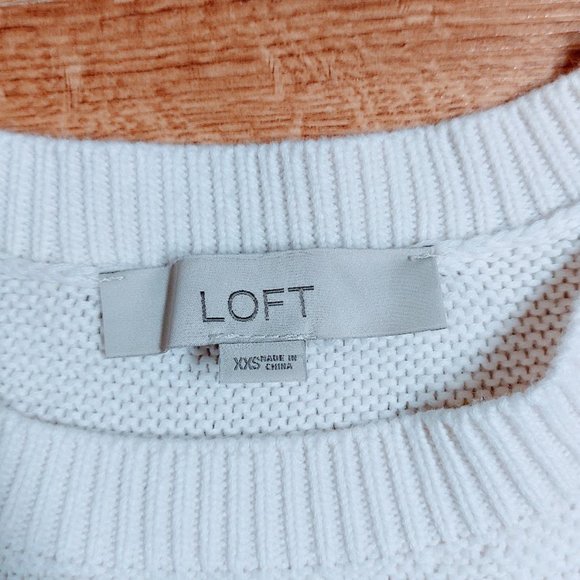 LOFT- Off White- Knit Sweater - Picture 3 of 4